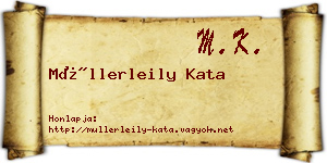 Müllerleily Kata névjegykártya